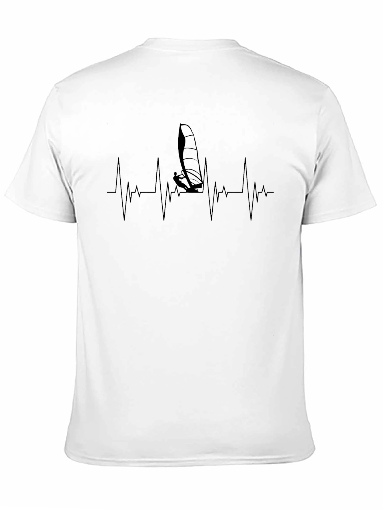Windsurfing Heartbeat Graphic T-Shirt