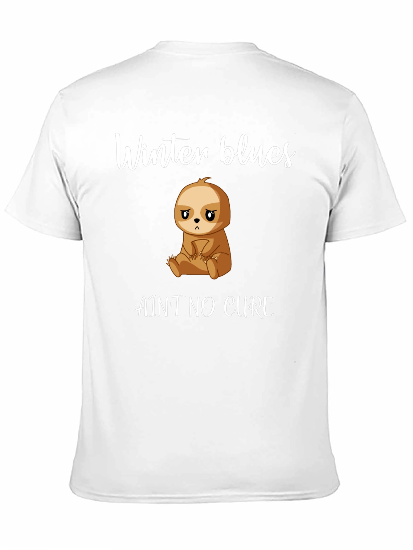 Winter Blues Sloth Graphic T-Shirt