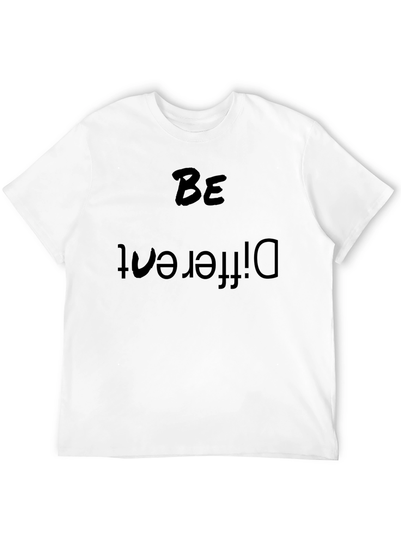 Be Different Black Tee - Statement T-Shirt