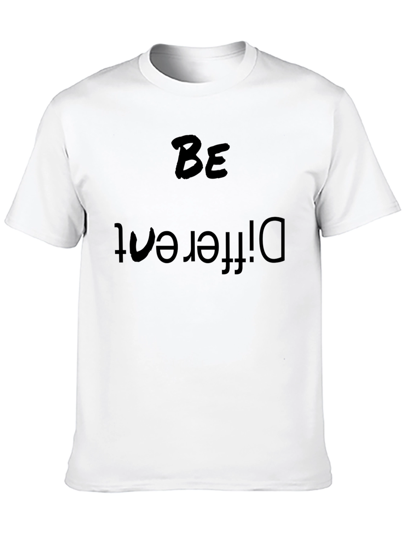 Be Different Black Tee - Statement T-Shirt
