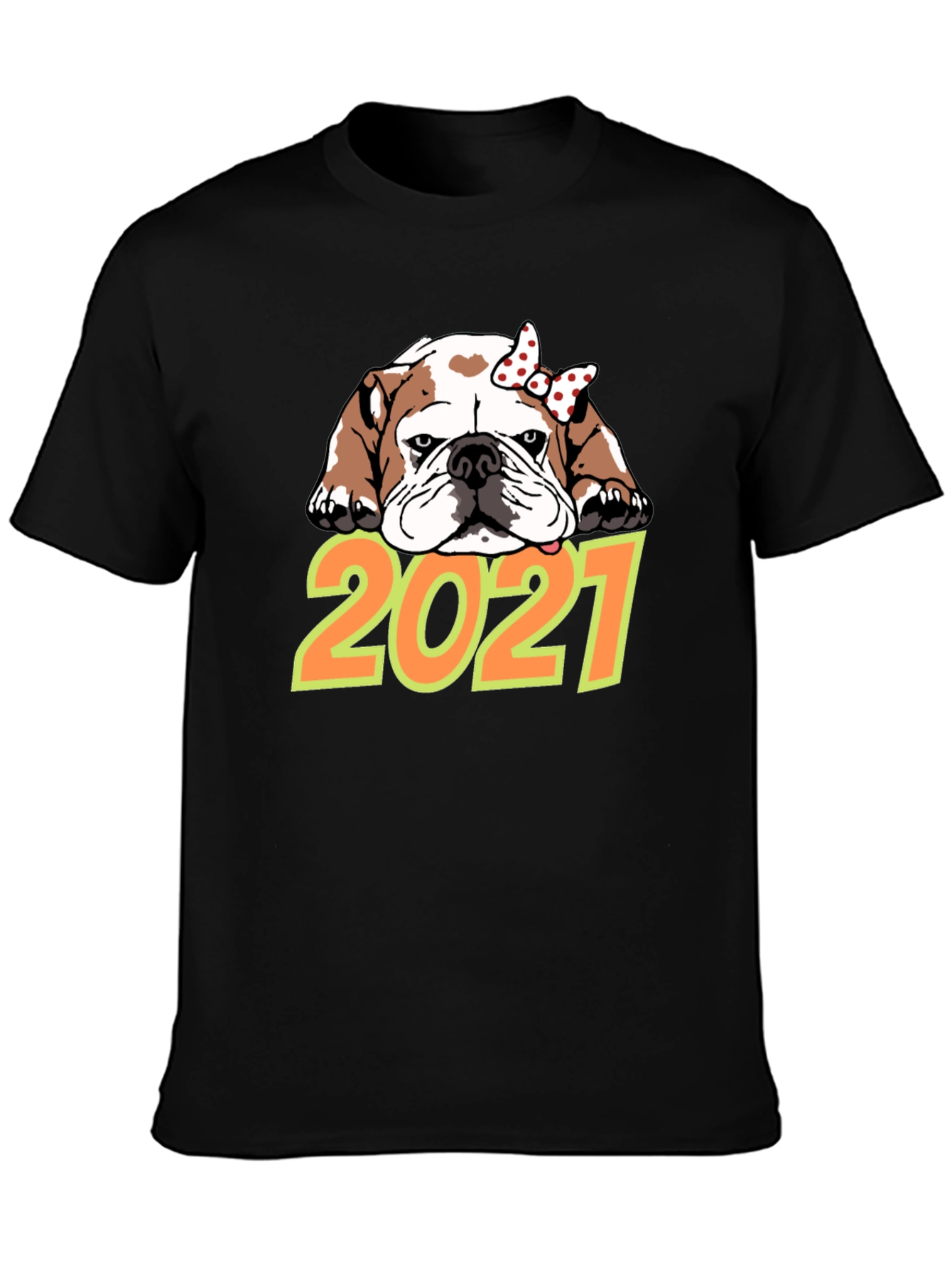 Bulldog 2021 T-Shirt Cute Dog Tee