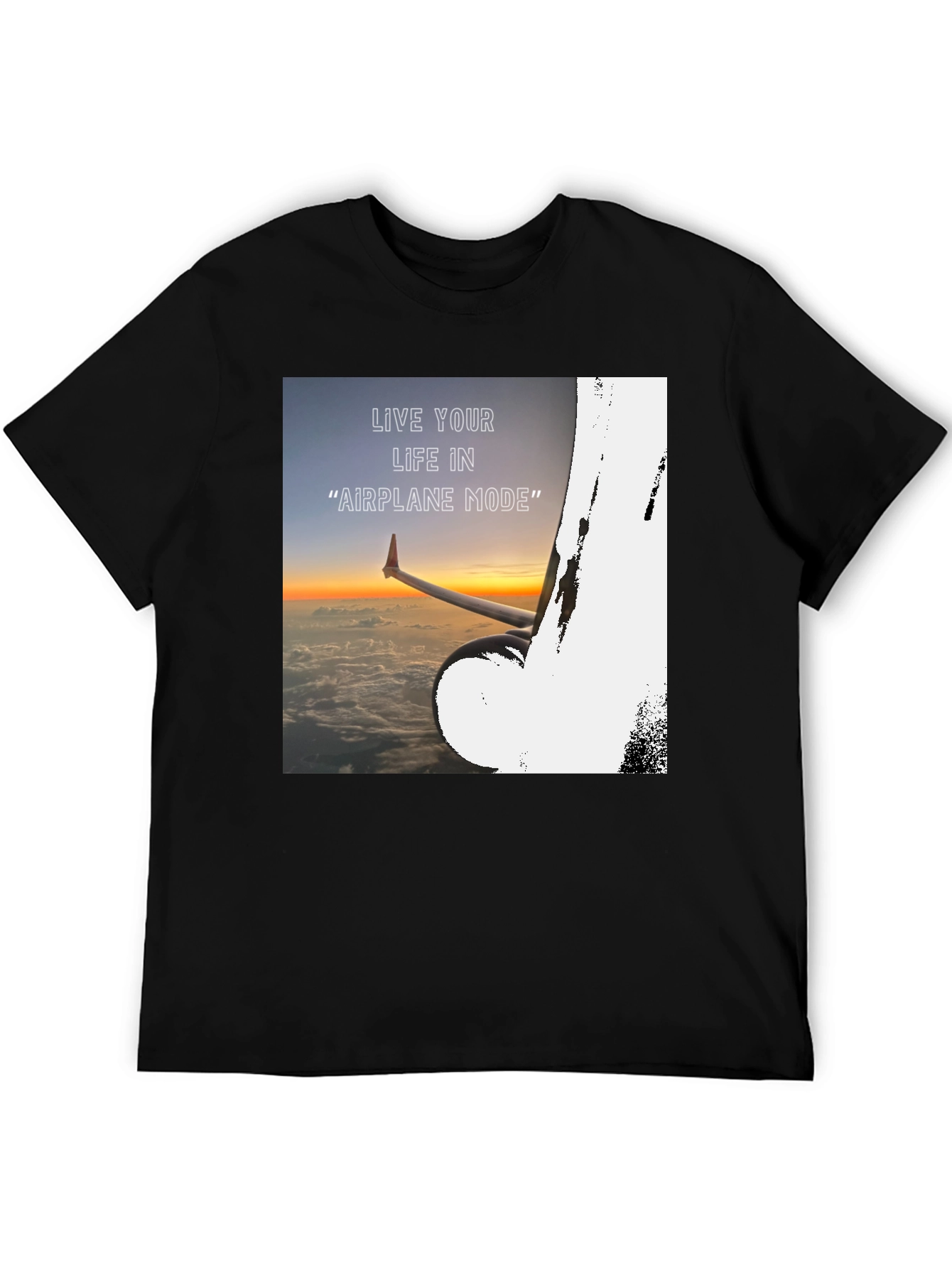 Airplane Mode Graphic Tee - Travel Ready!