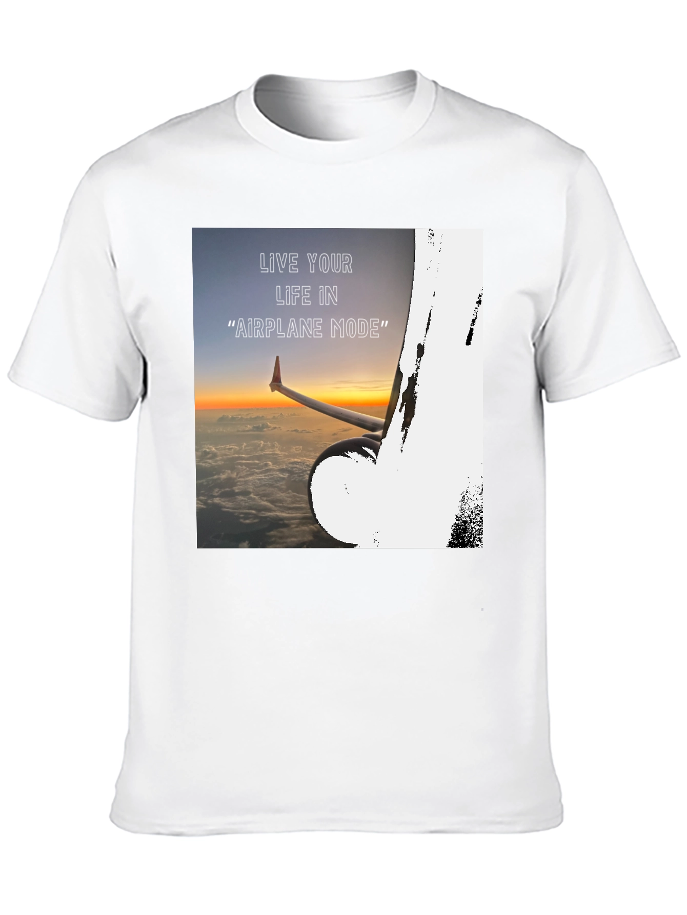 Airplane Mode Graphic Tee - Travel Ready!