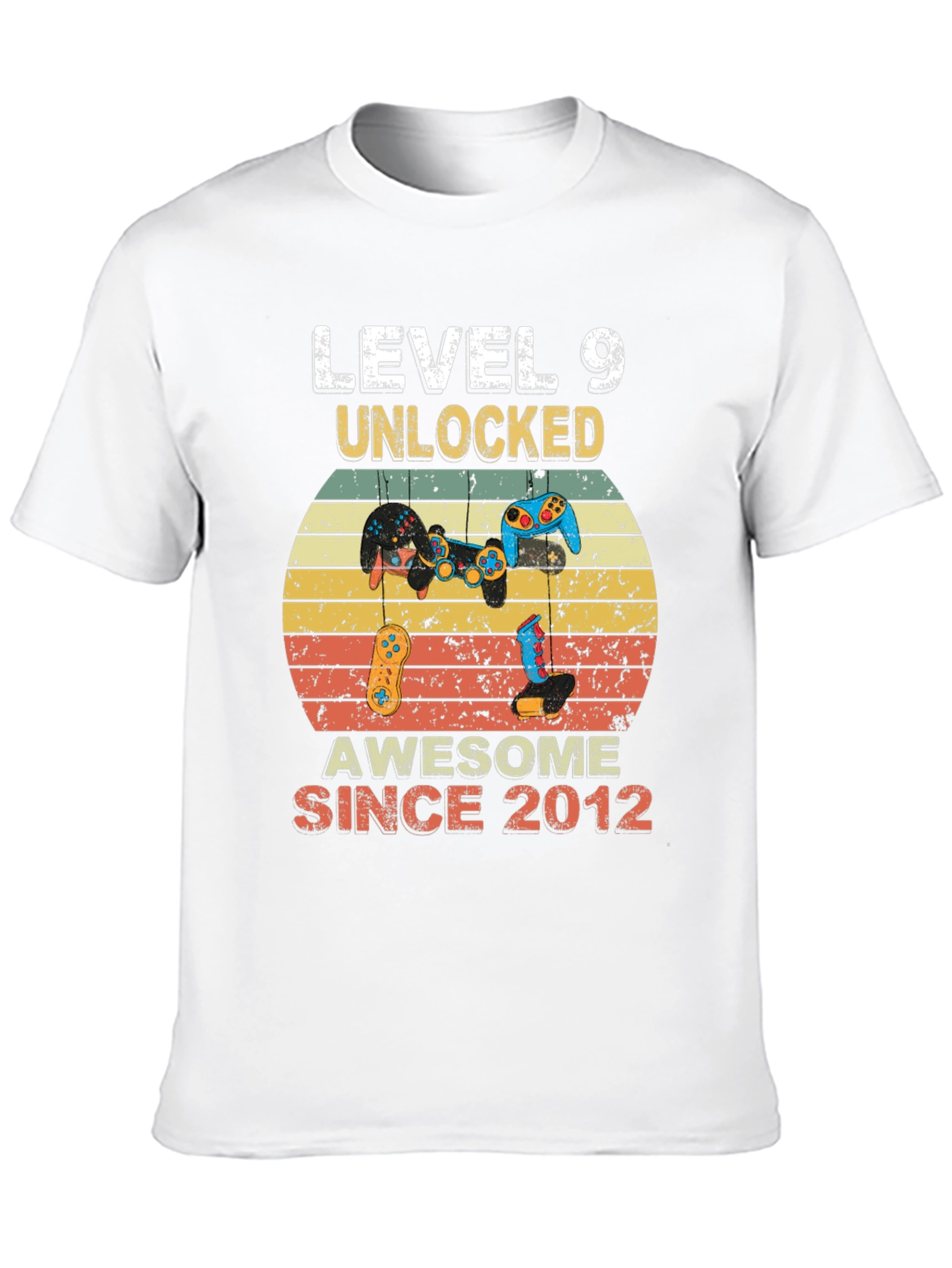 Level 9 Unlocked Gamer T-Shirt - Awesome Since 2012