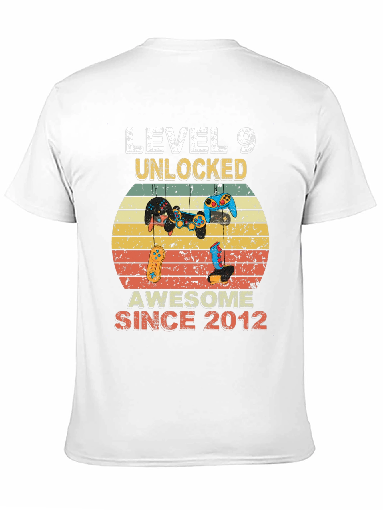 Level 9 Unlocked Gamer T-Shirt - Awesome Since 2012