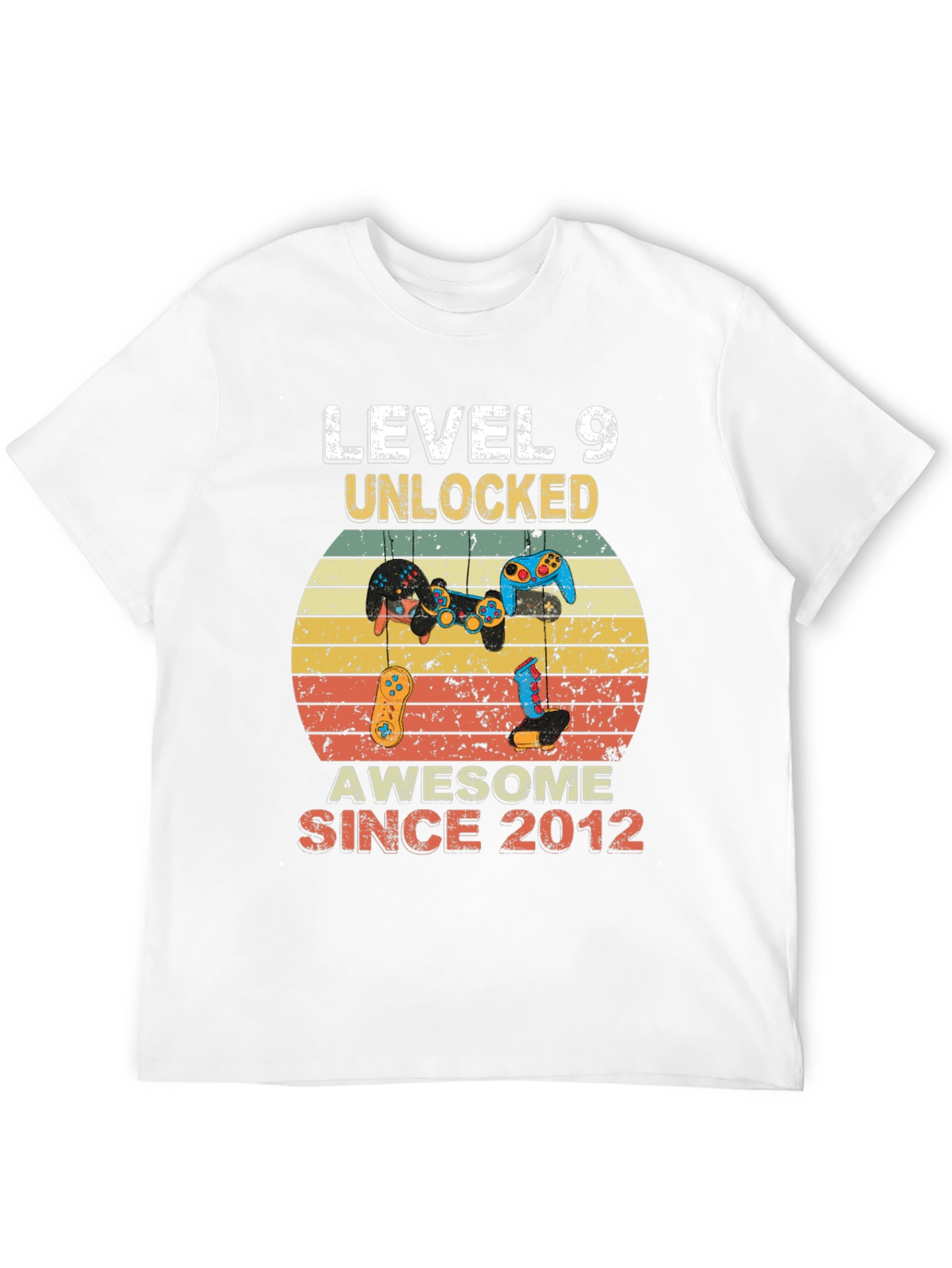 Level 9 Unlocked Gamer T-Shirt - Awesome Since 2012