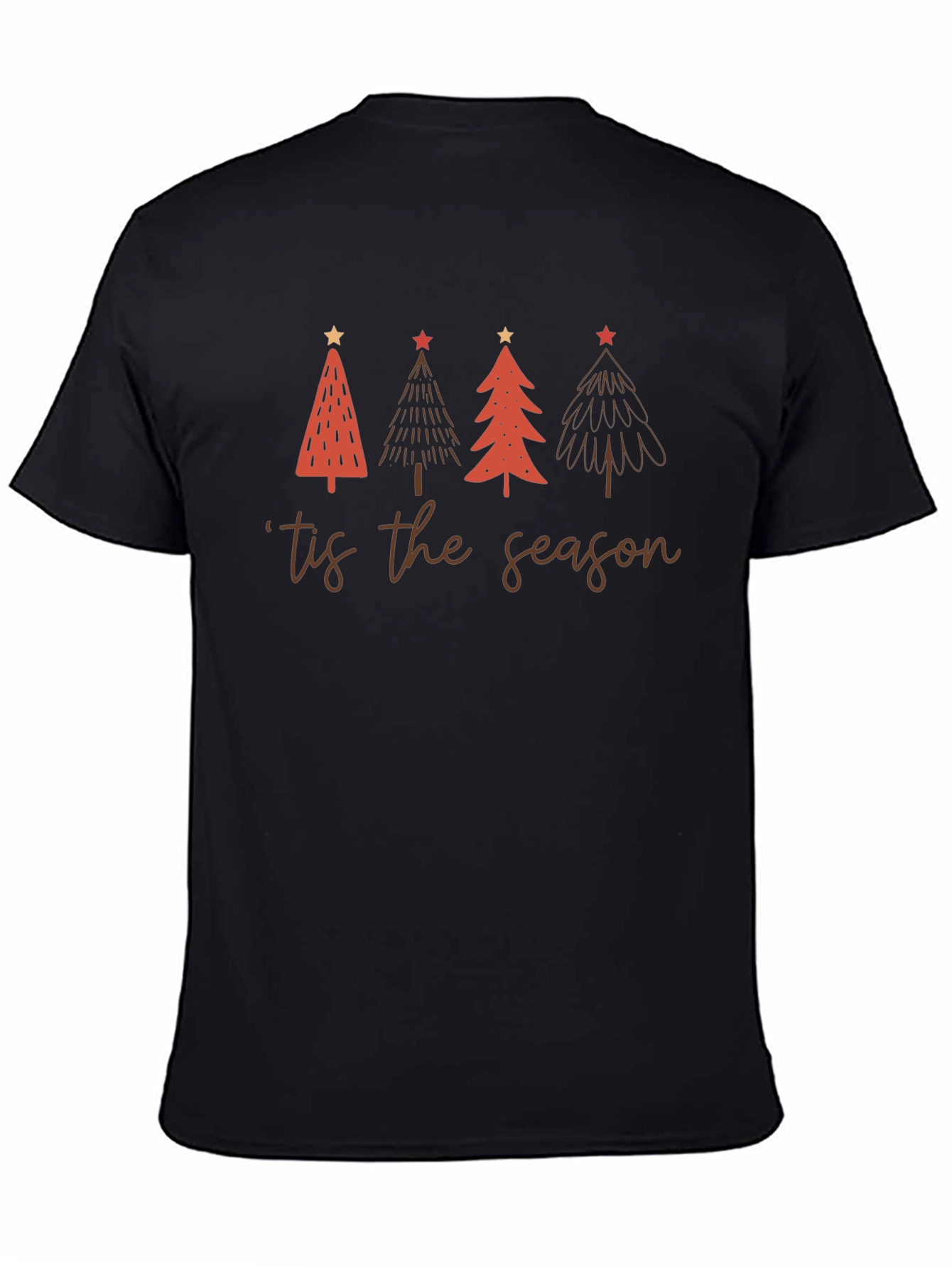 Tis The Season Christmas Trees Holiday Graphic Tee