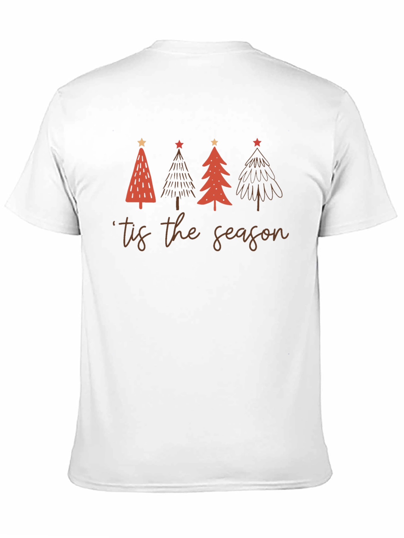 Tis The Season Christmas Trees Holiday Graphic Tee