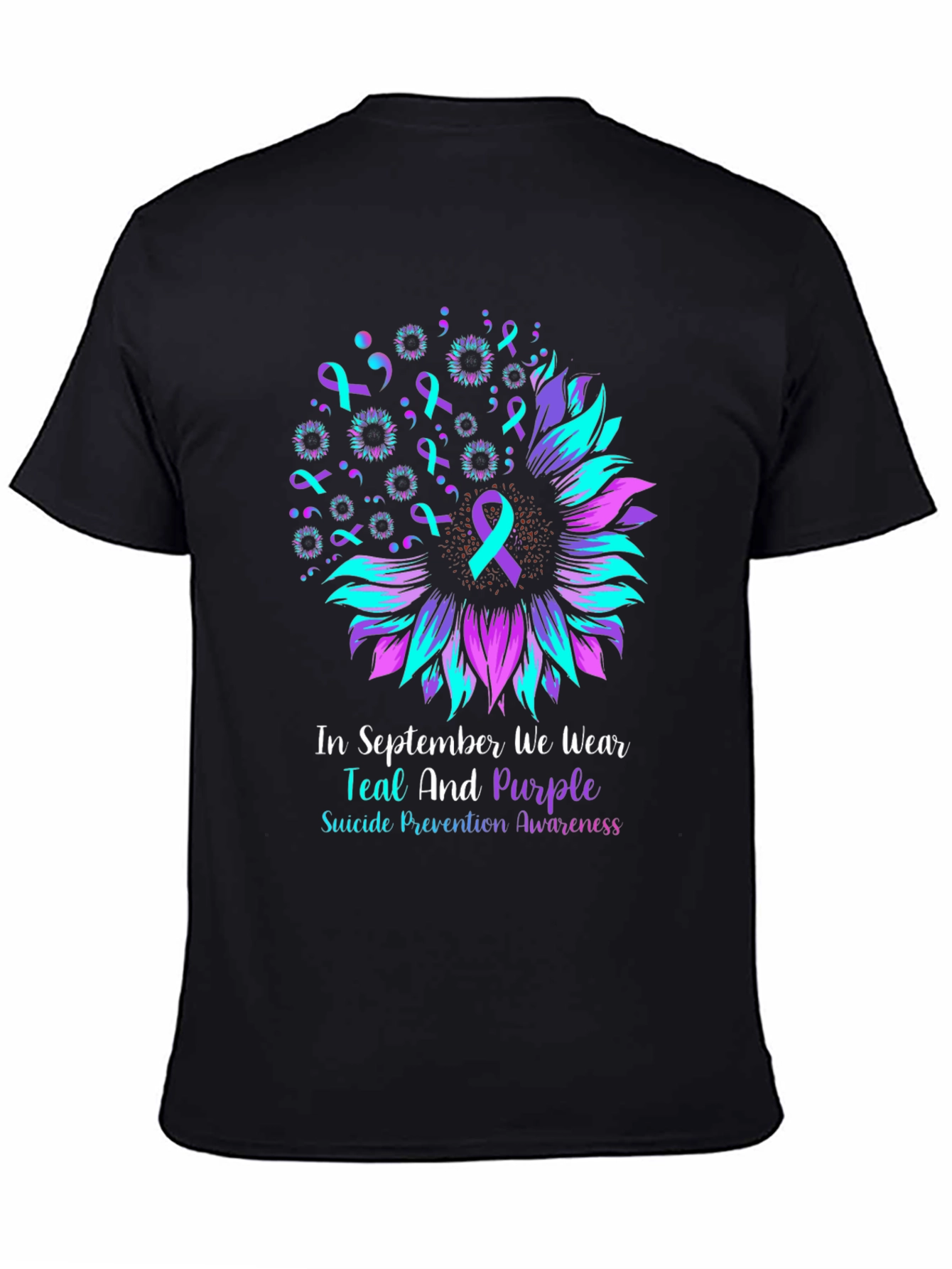 Teal and Purple Suicide Prevention Awareness T-Shirt