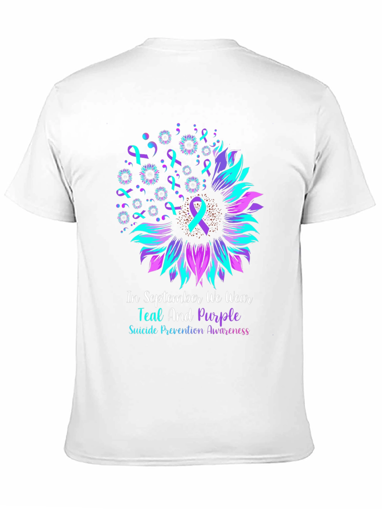 Teal and Purple Suicide Prevention Awareness T-Shirt