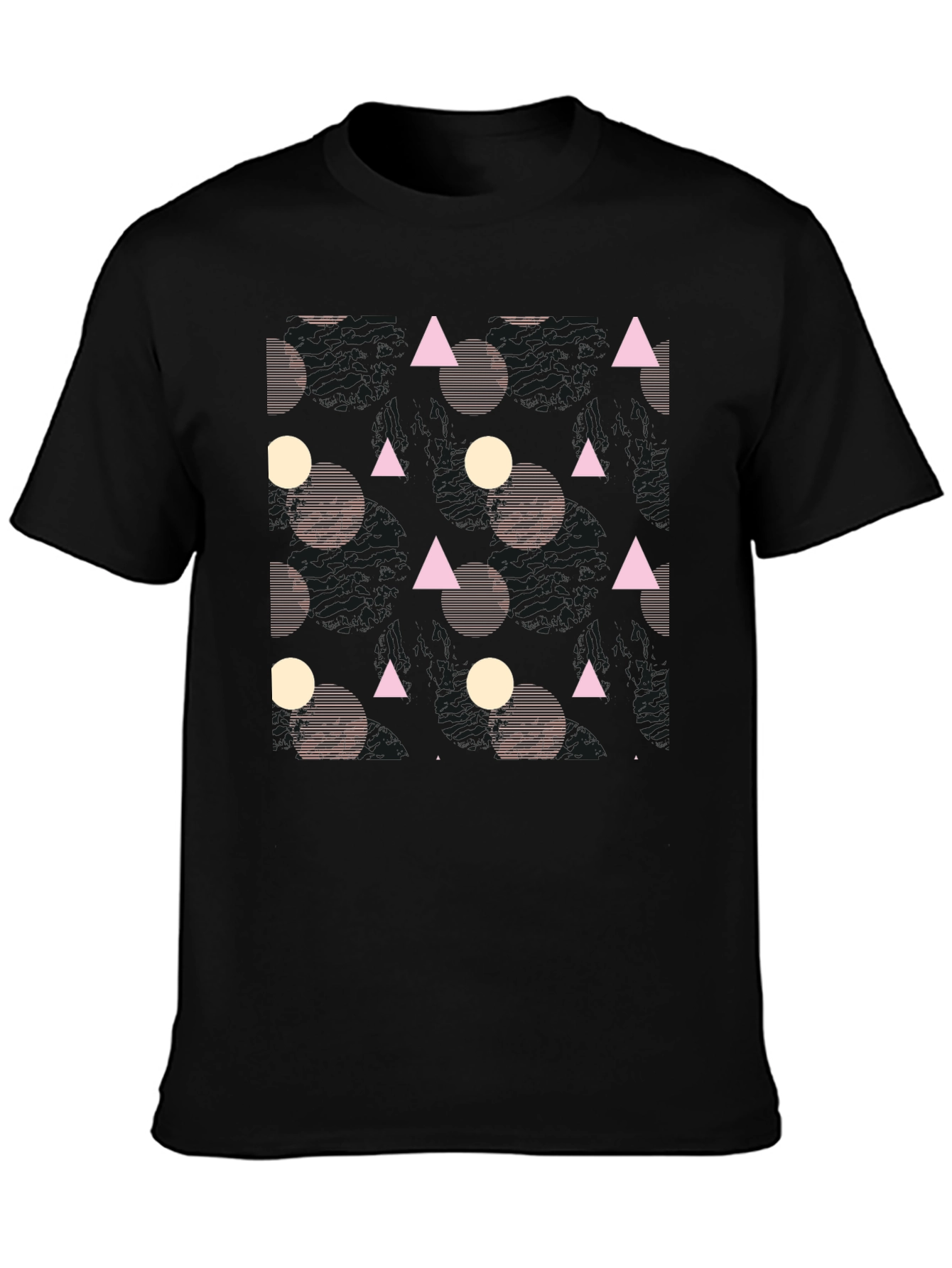 Geometric Black T-Shirt