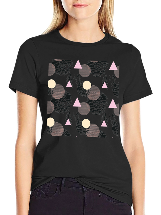 Geometric Black T-Shirt