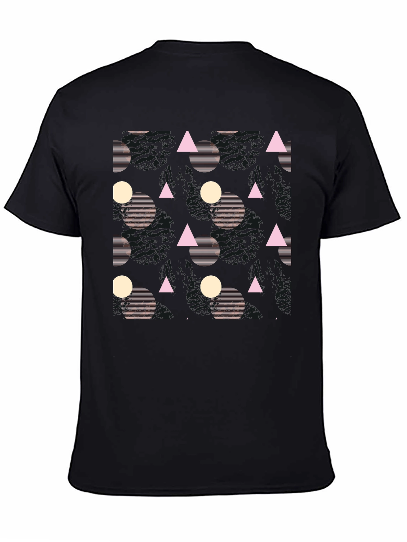 Geometric Black T-Shirt