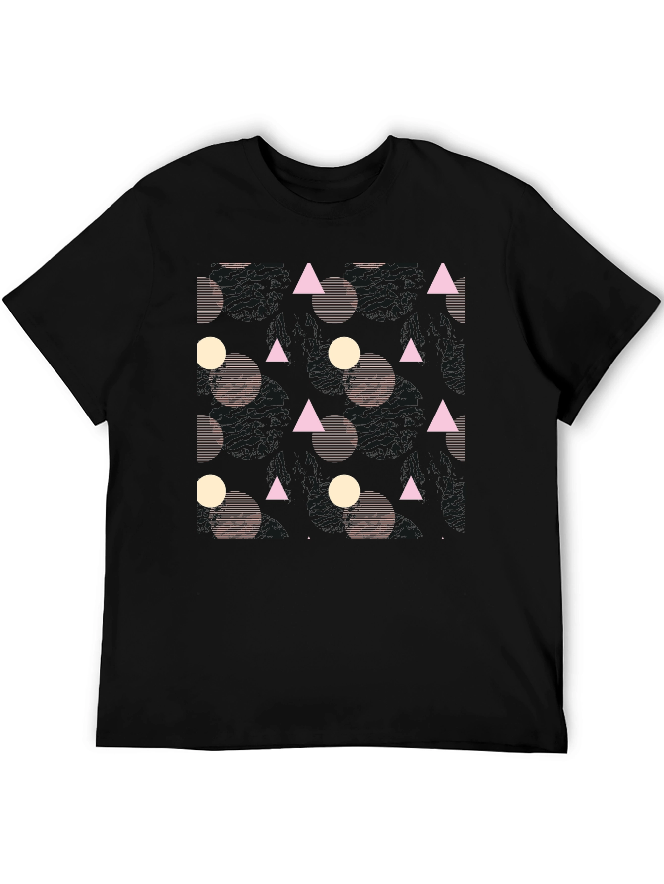 Geometric Black T-Shirt