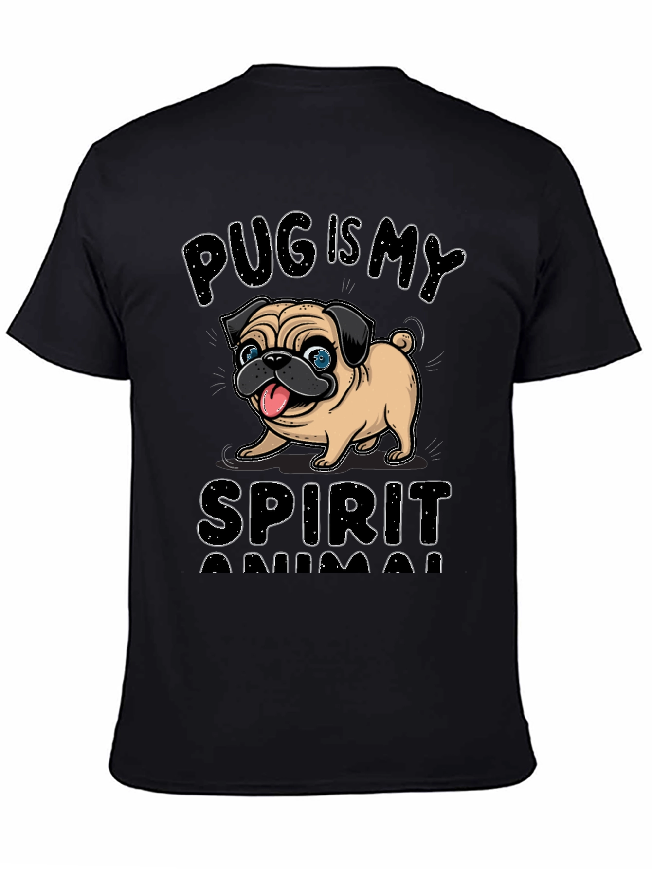 Pug is My Spirit Animal Graphic Tee