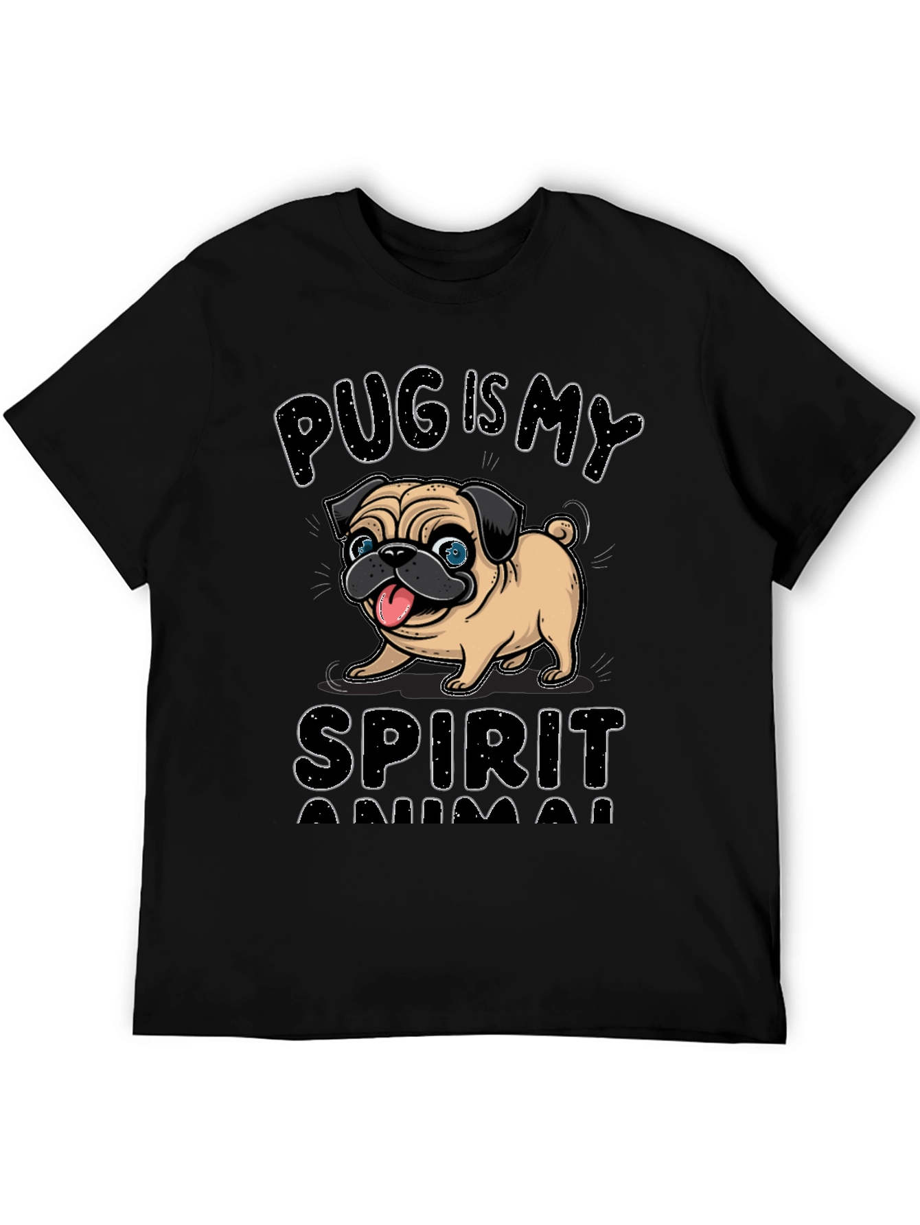 Pug is My Spirit Animal Graphic Tee