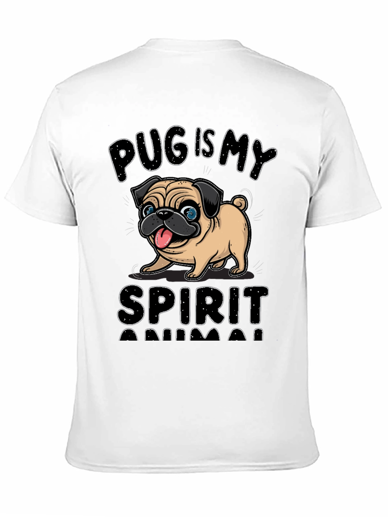 Pug is My Spirit Animal Graphic Tee