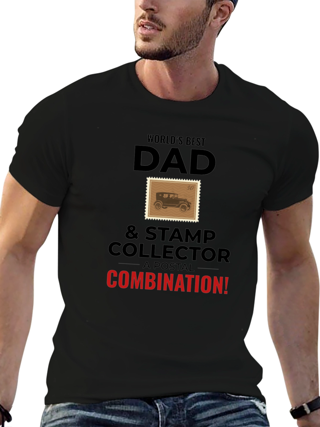 Worlds Best Dad Stamp Collector T-Shirt