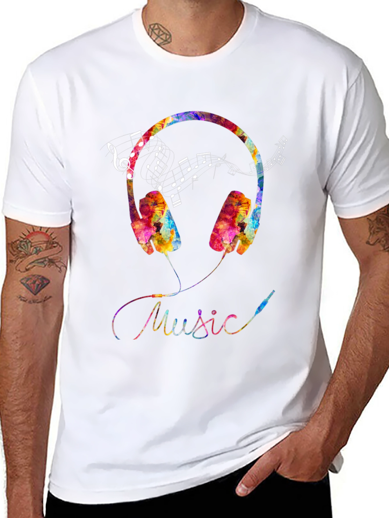 Music Headphone Graphic Tee