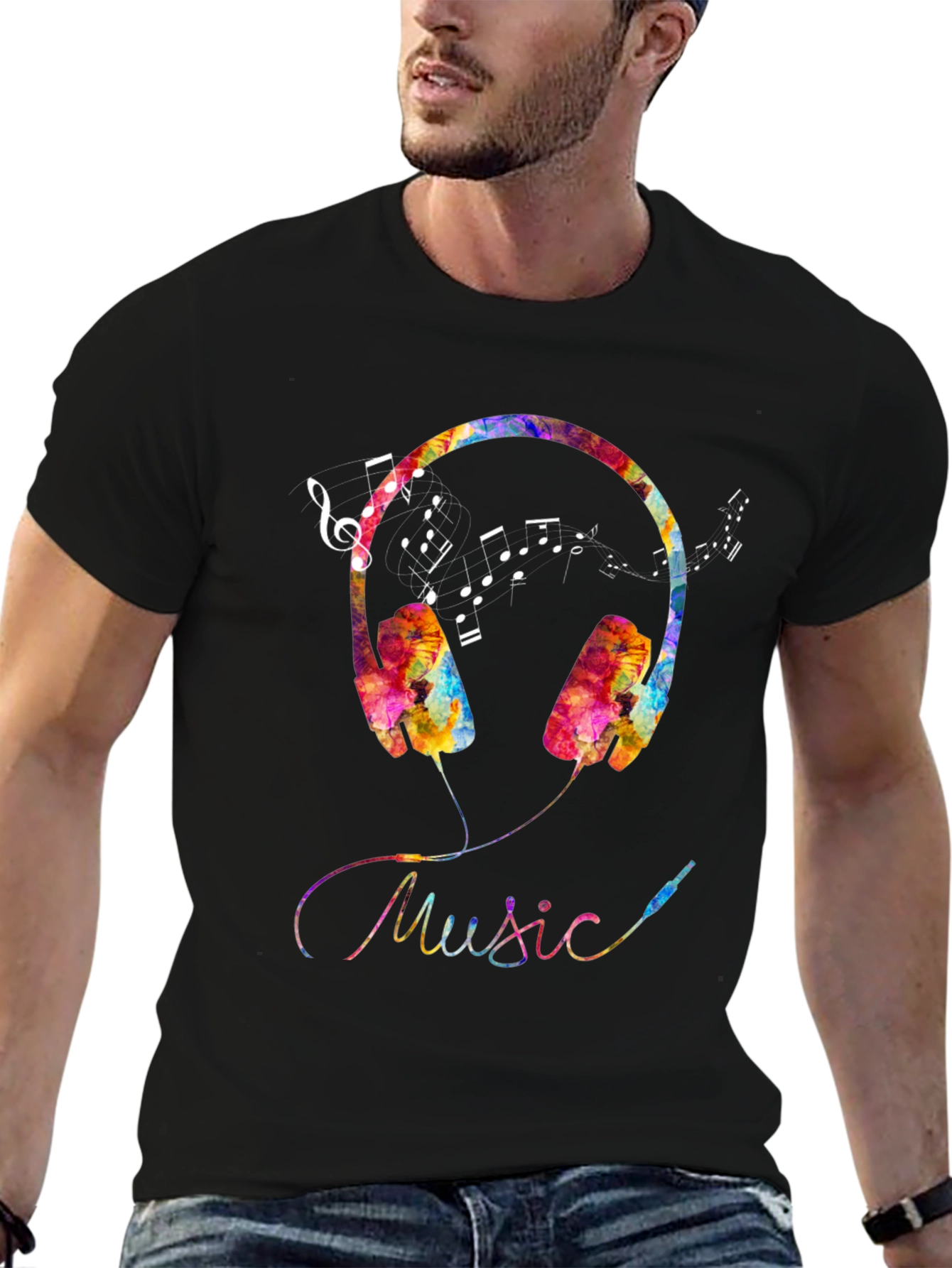 Music Headphone Graphic Tee