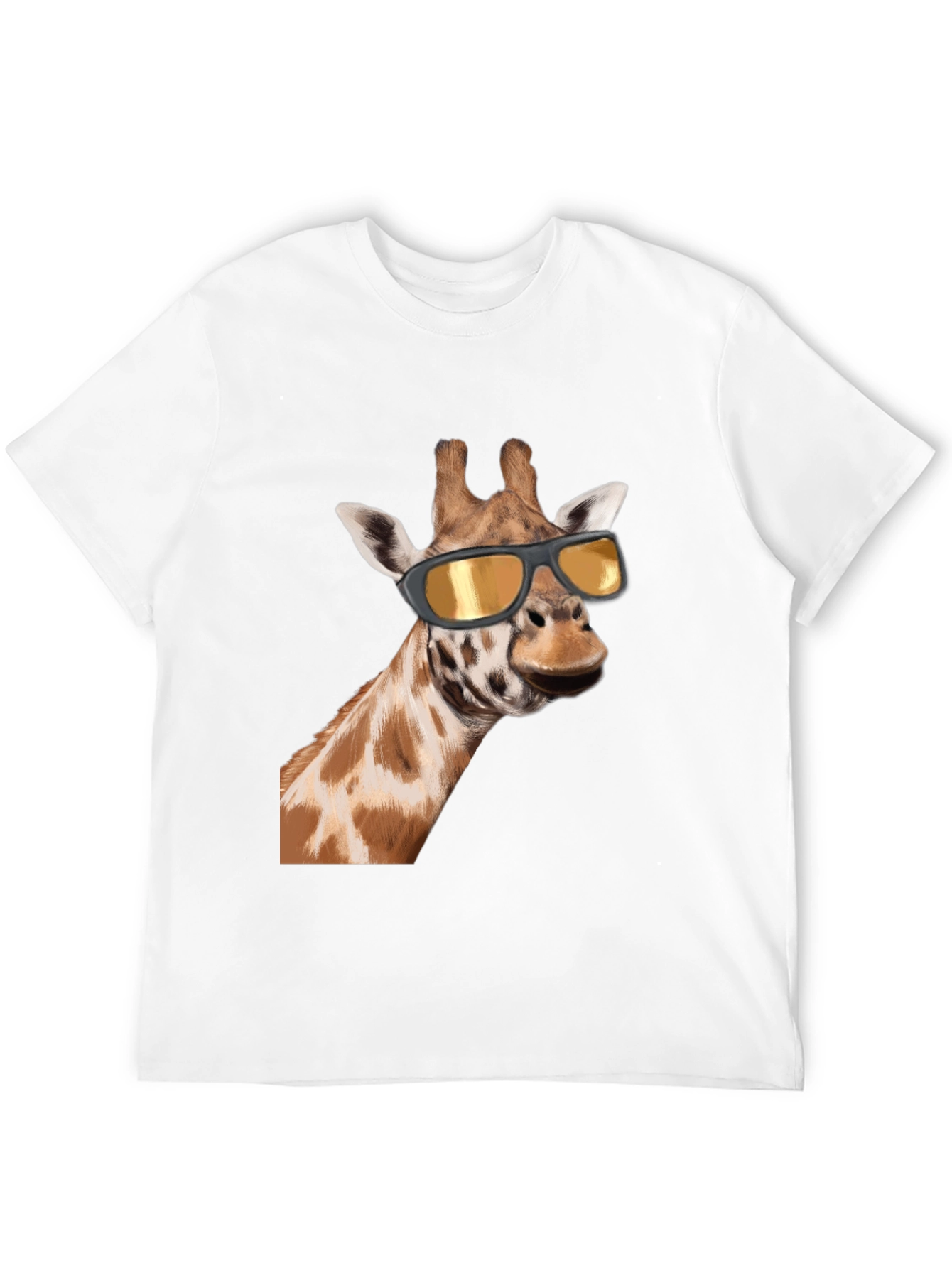 Cool Giraffe Graphic Tee - Black