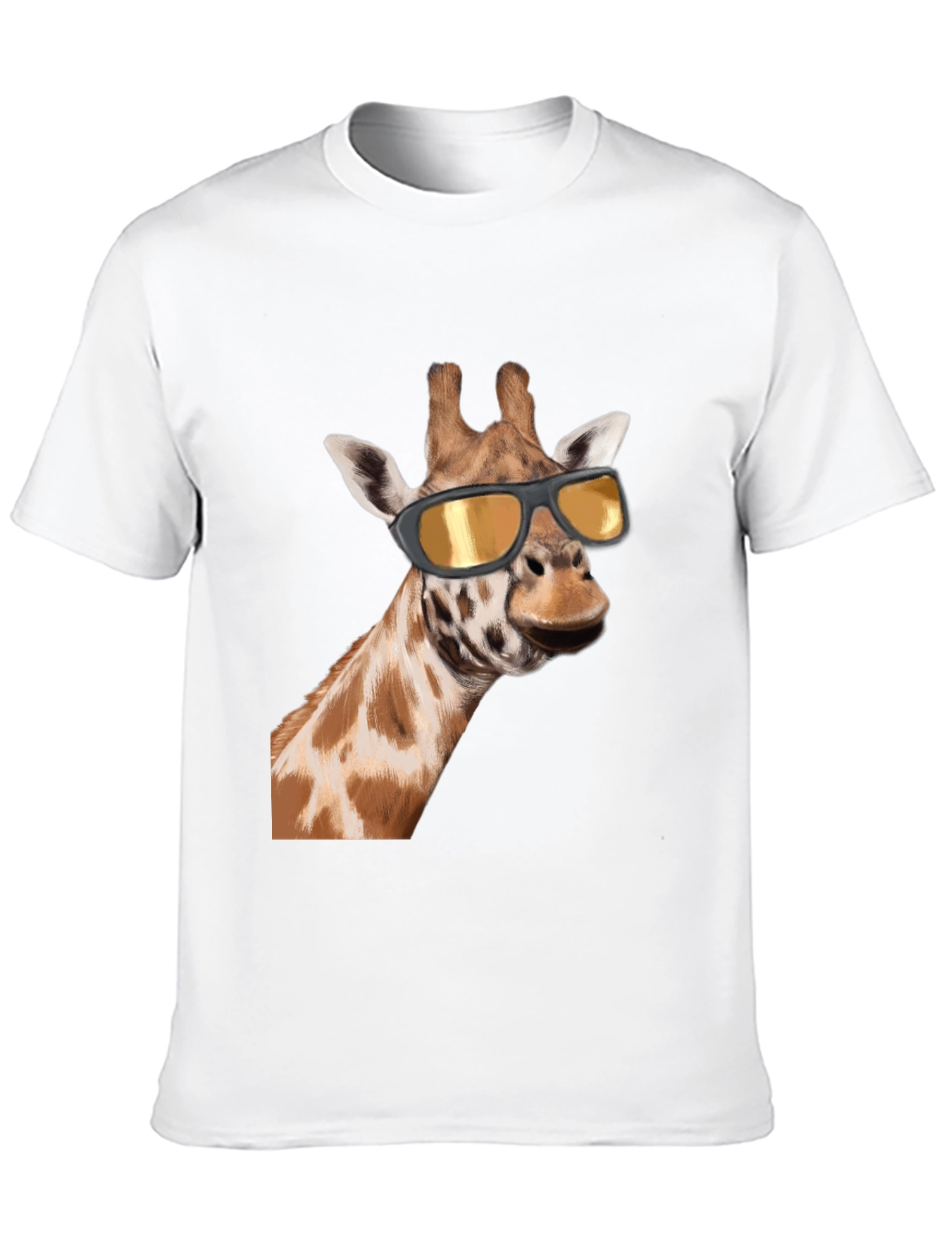 Cool Giraffe Graphic Tee - Black