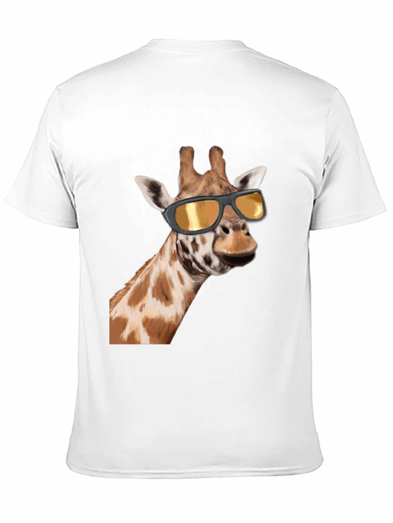 Cool Giraffe Graphic Tee - Black