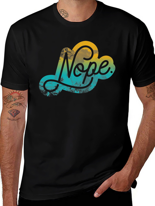 Nope Cloud Graphic Black T-Shirt