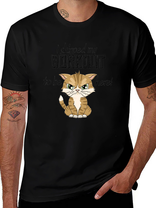 Skipped Workout Cat Graphic T-Shirt