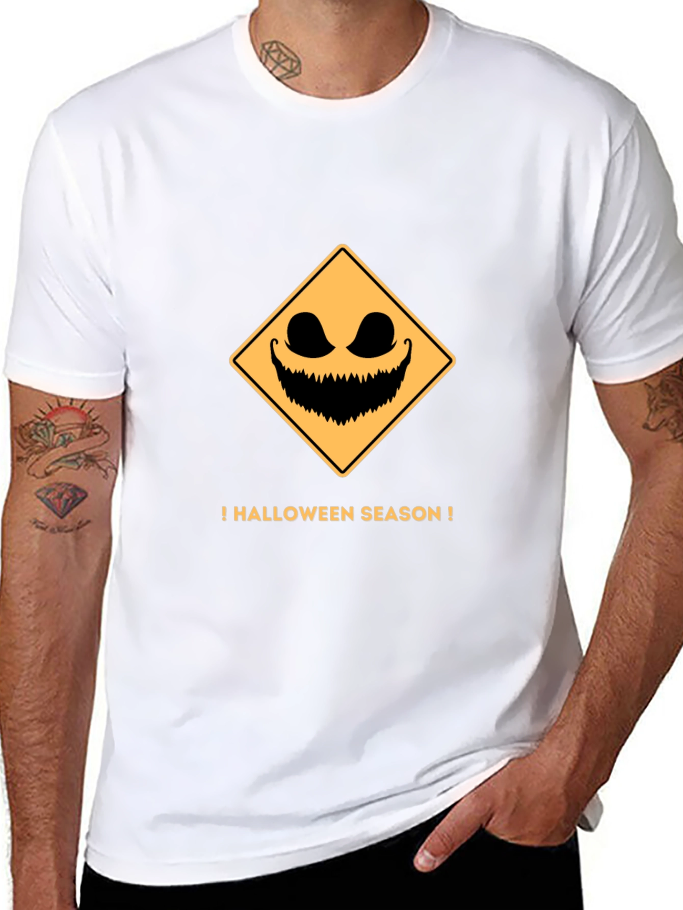 Halloween Season Mens Black T-Shirt