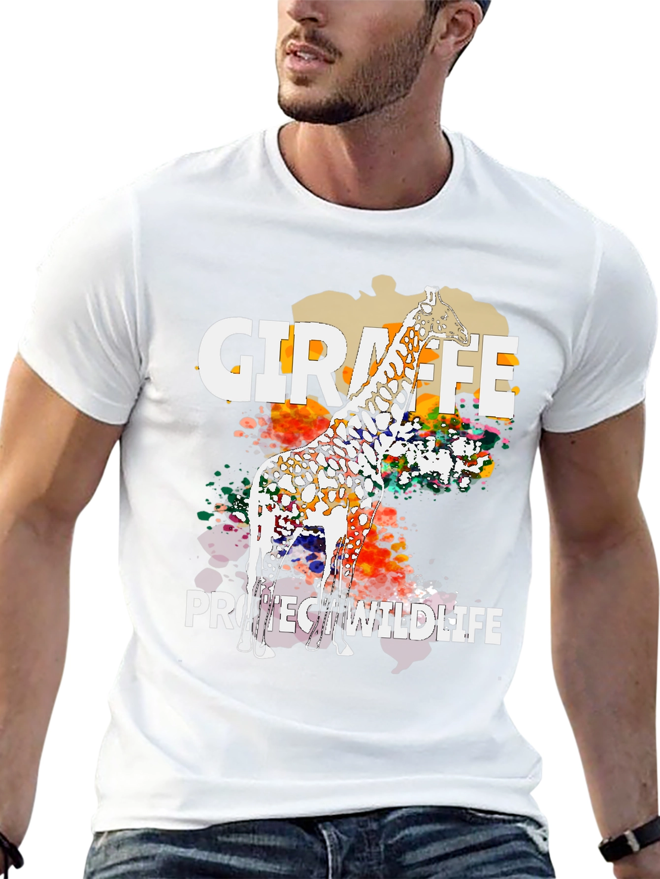 Giraffe Protect Wildlife T-Shirt