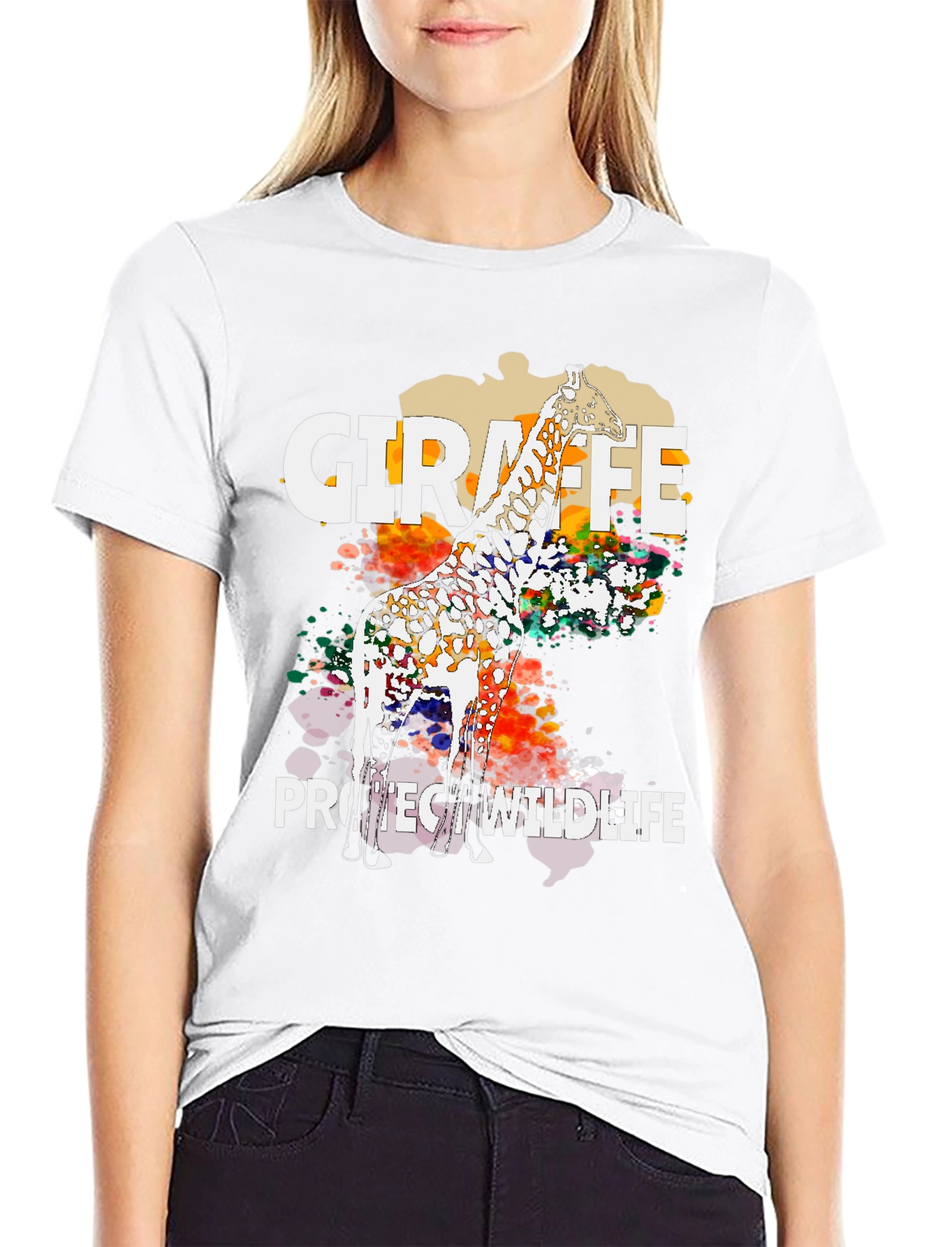 Giraffe Protect Wildlife T-Shirt