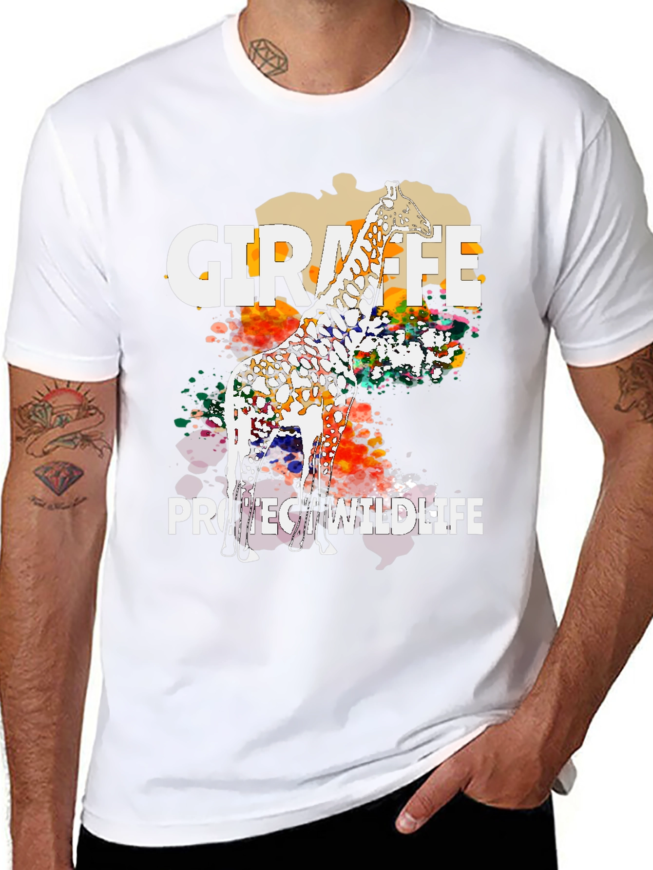 Giraffe Protect Wildlife T-Shirt