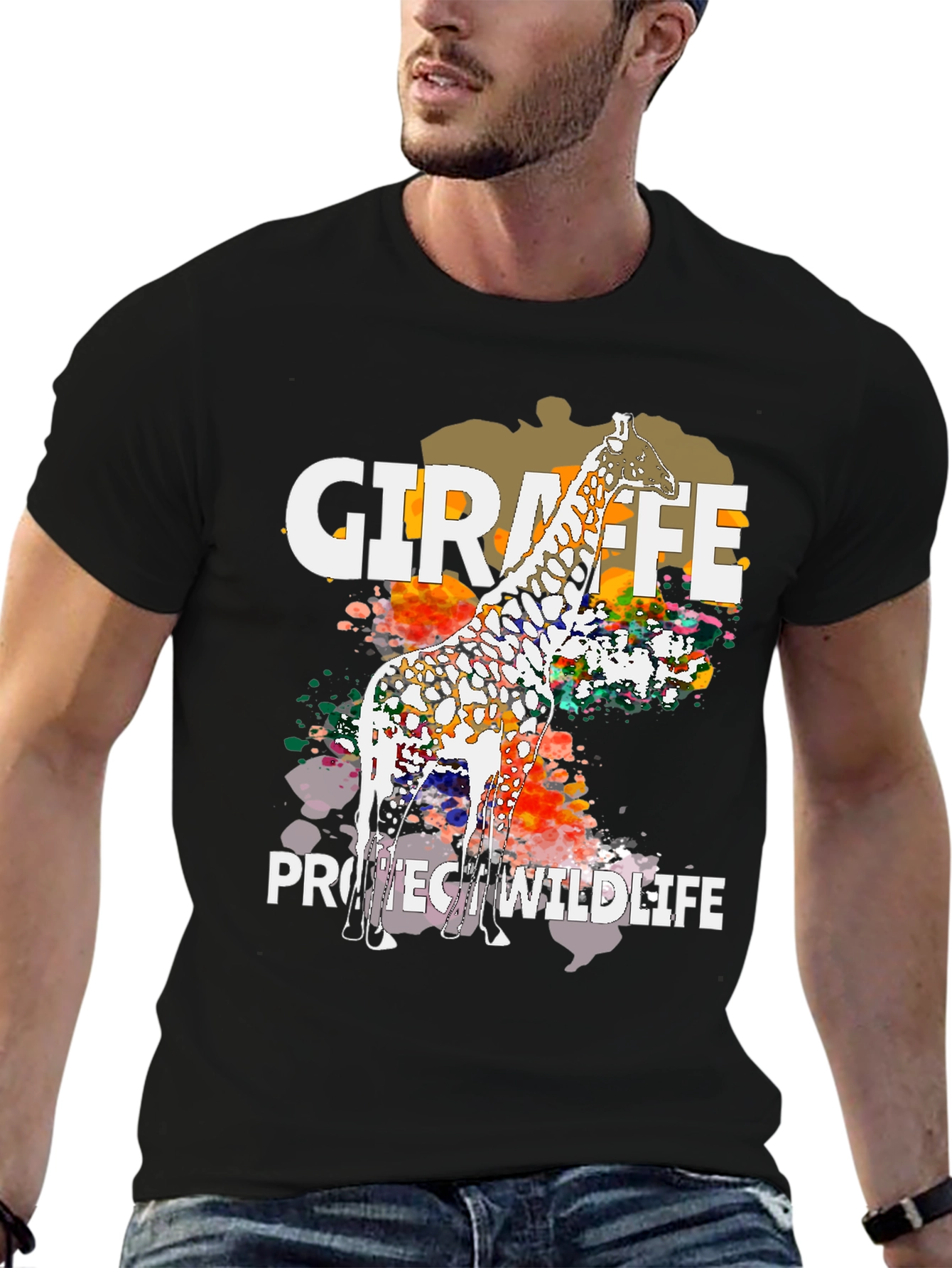 Giraffe Protect Wildlife T-Shirt