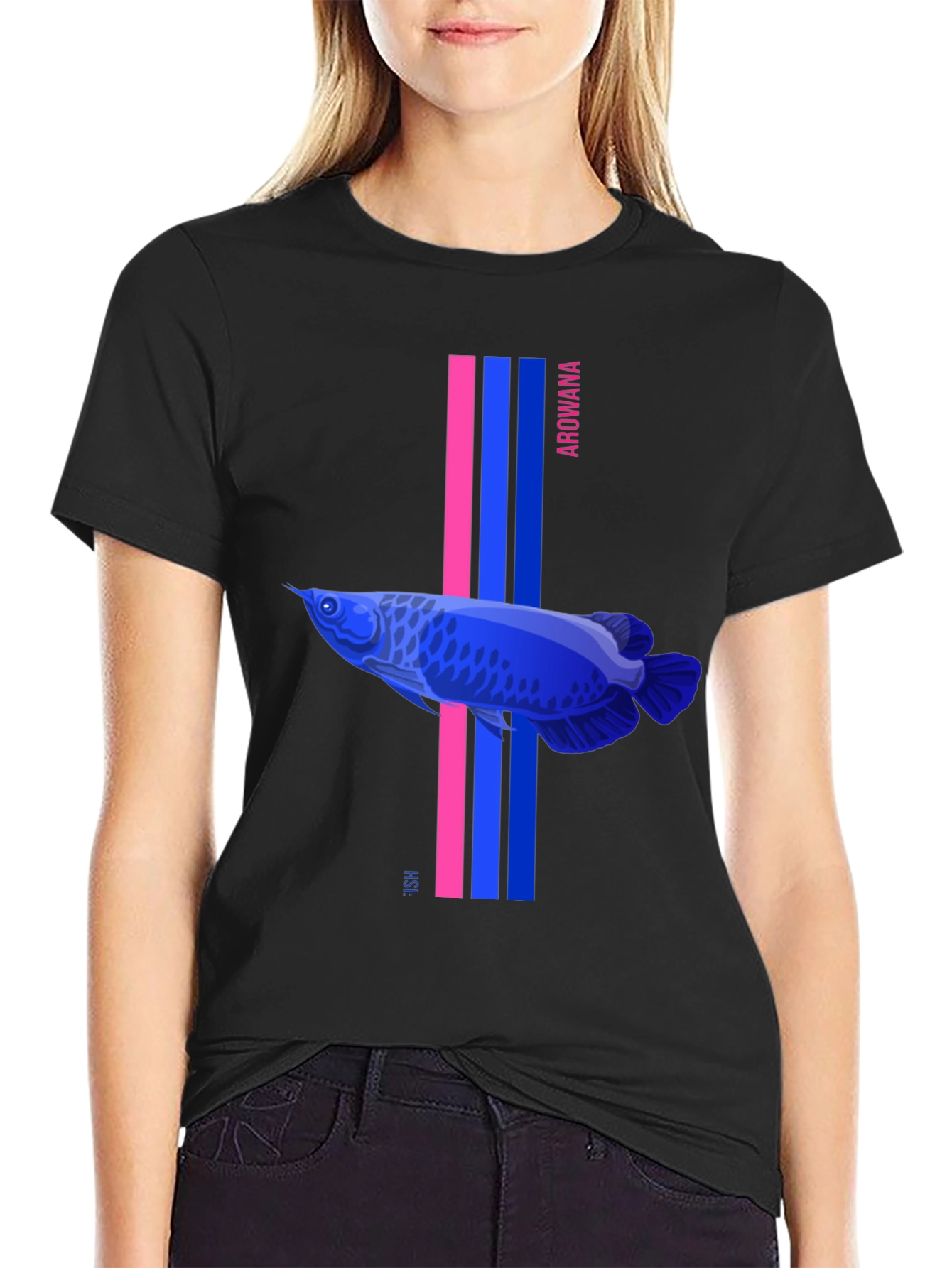 Arowana Fish Graphic Tee - Modern Design