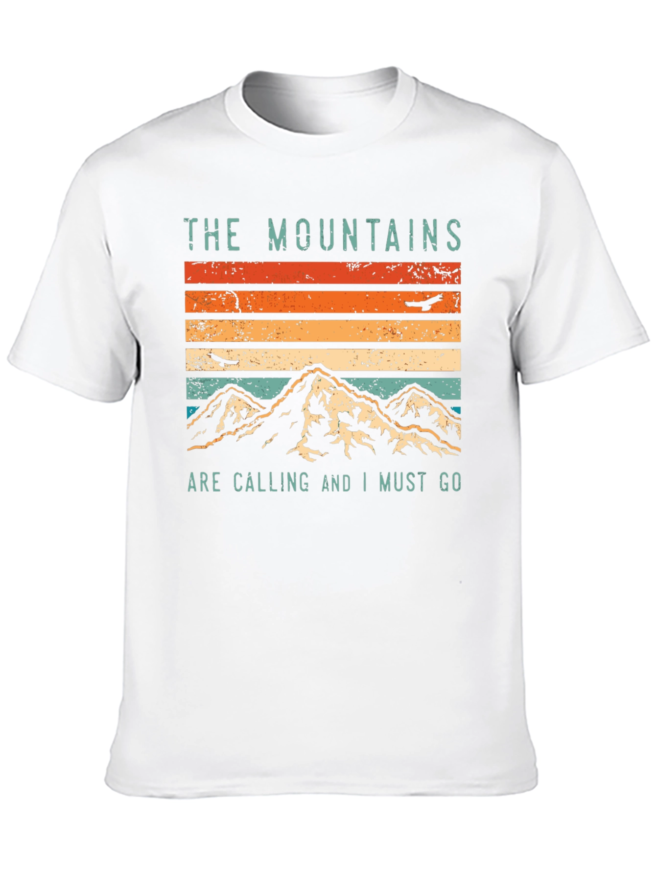 Mountains Are Calling Graphic Tee - Black