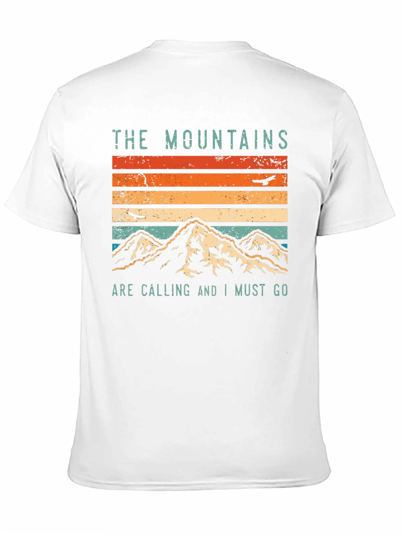 Mountains Are Calling Graphic Tee - Black