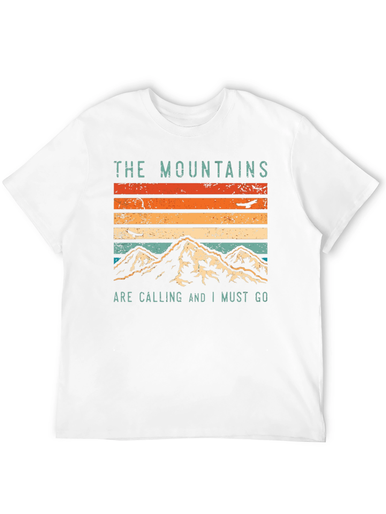 Mountains Are Calling Graphic Tee - Black