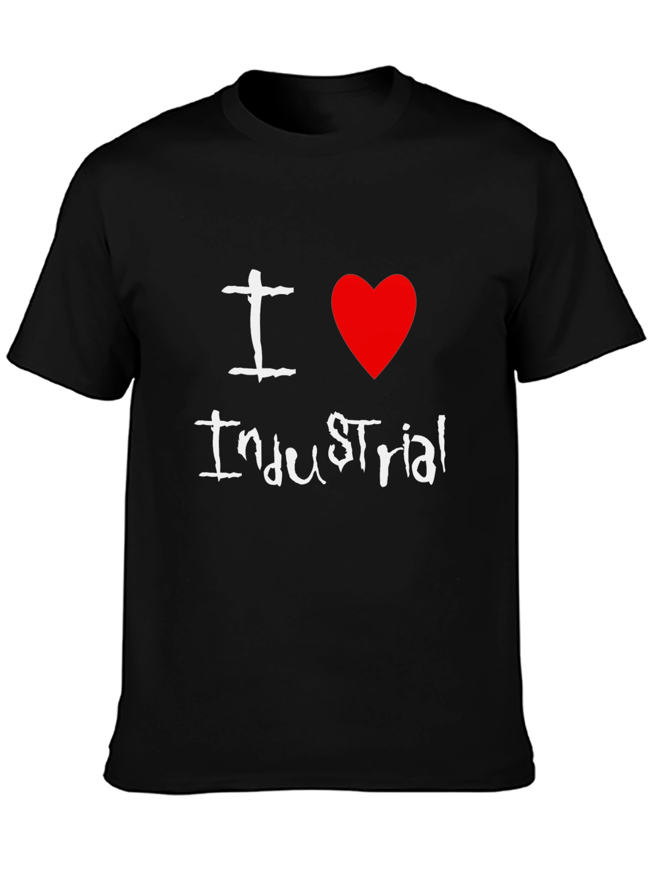 I Love Industrial Black T-Shirt