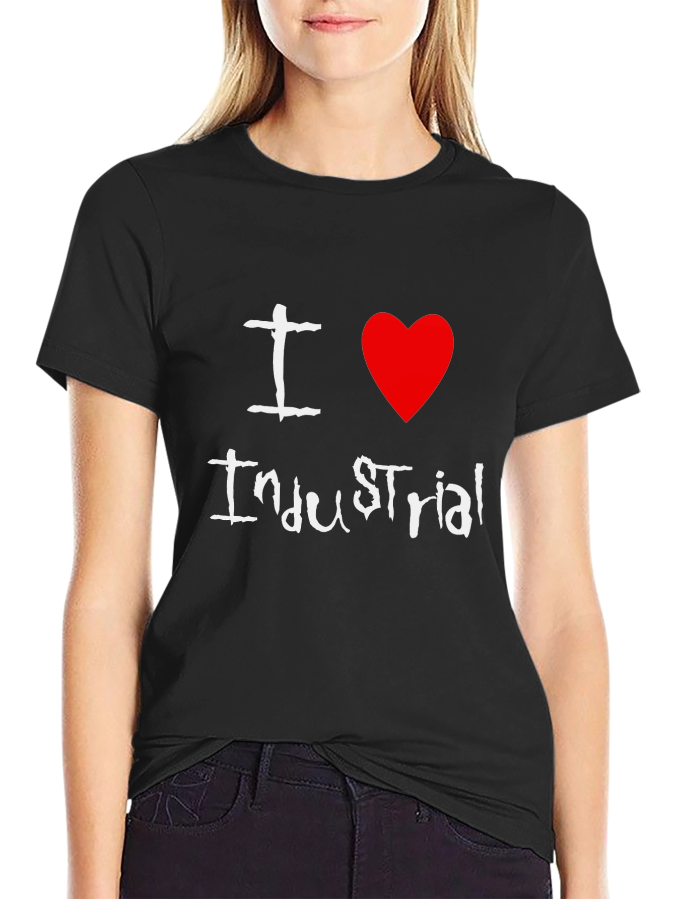 I Love Industrial Black T-Shirt