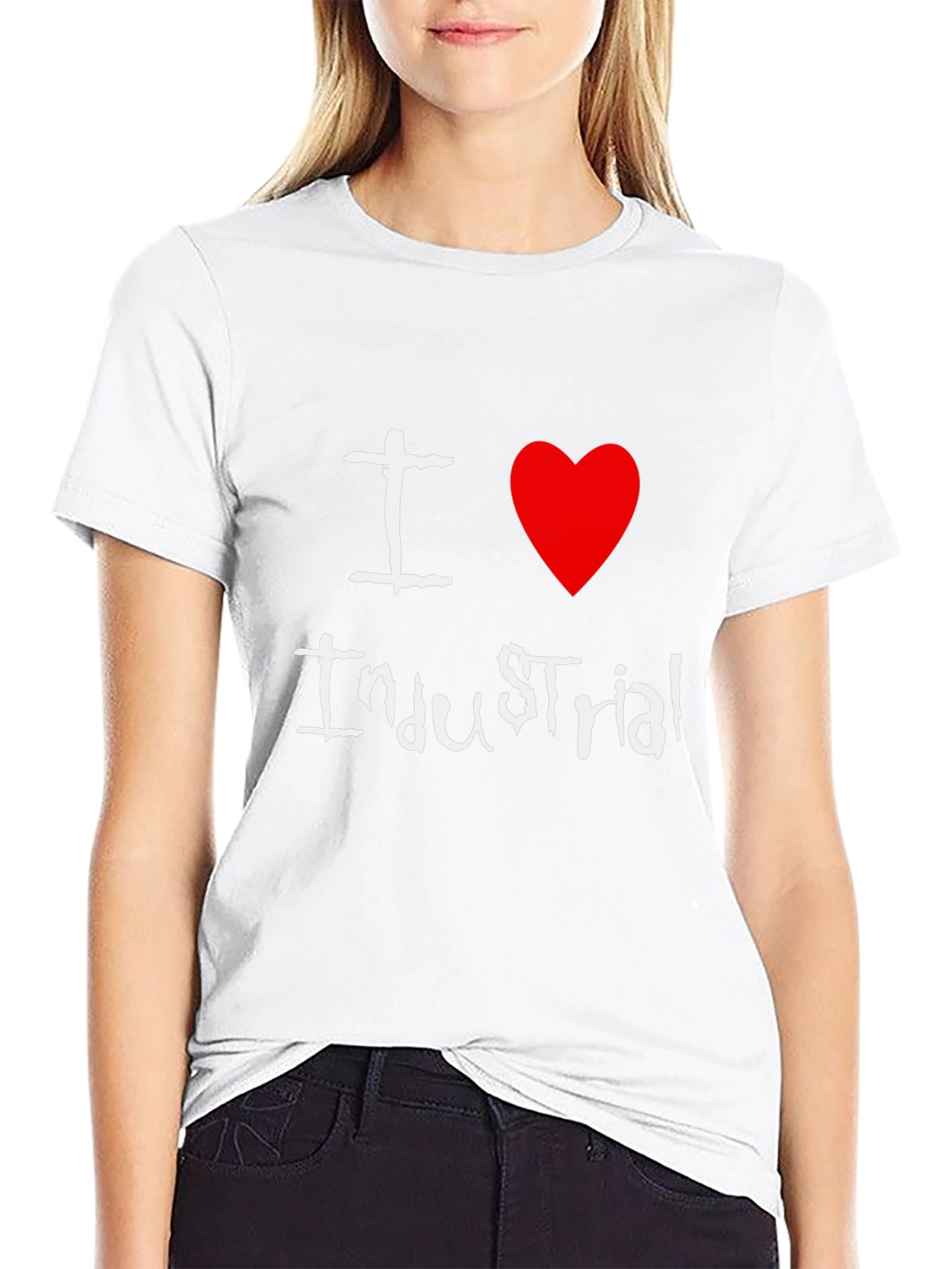 I Love Industrial Black T-Shirt