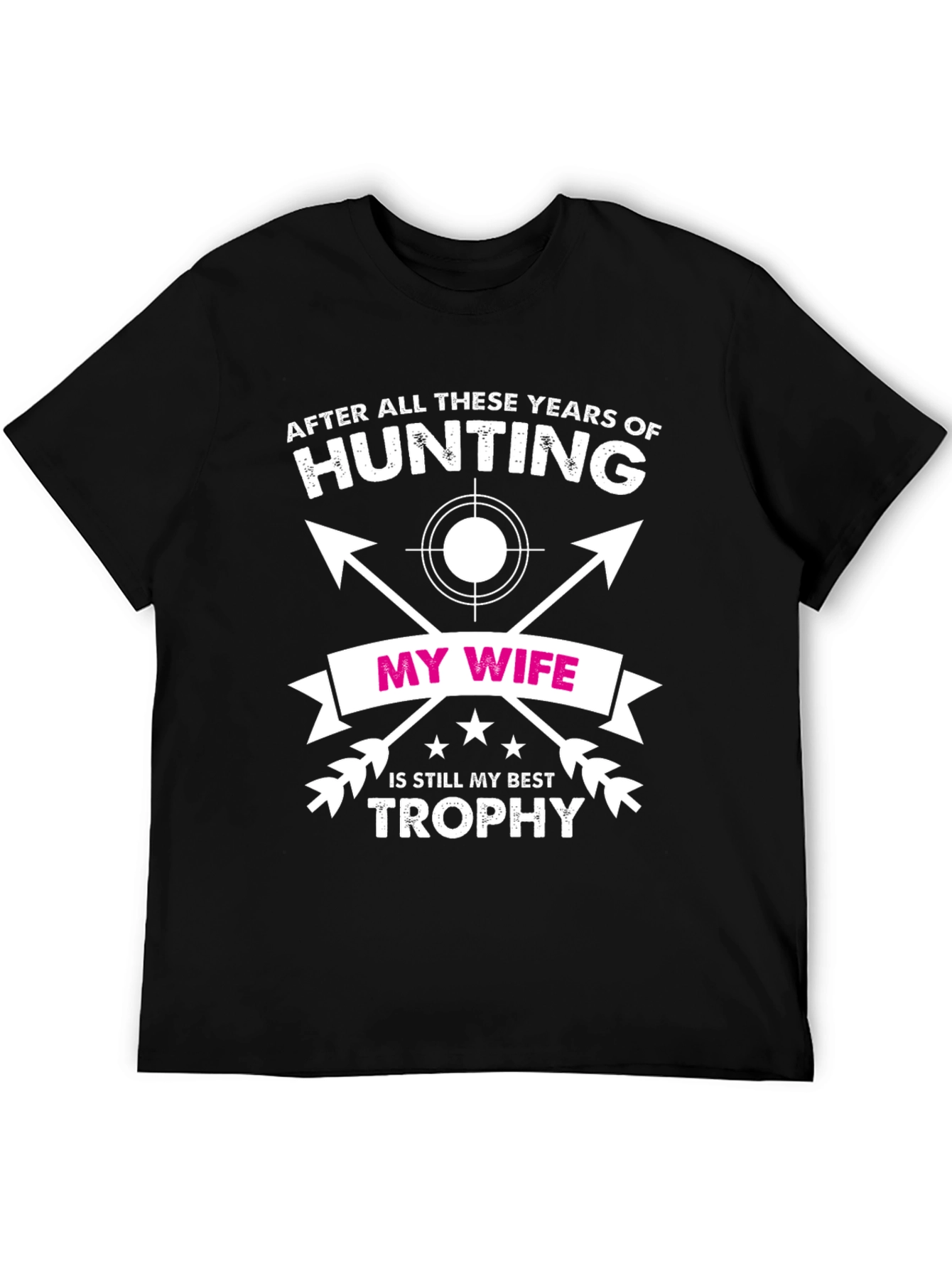 Hunting Wife Trophy Graphic Tee - Black
