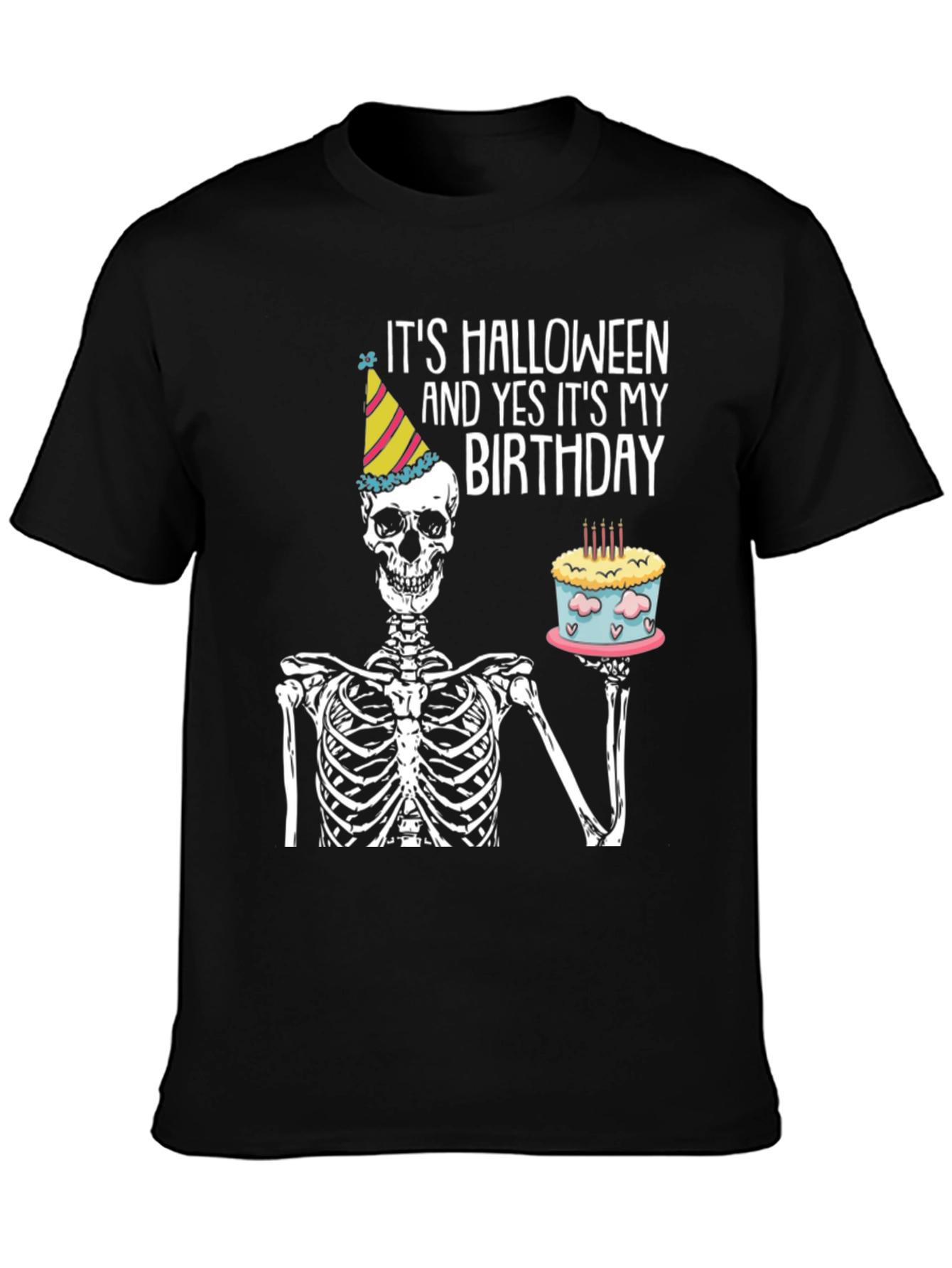 Halloween Birthday Skeleton T-Shirt