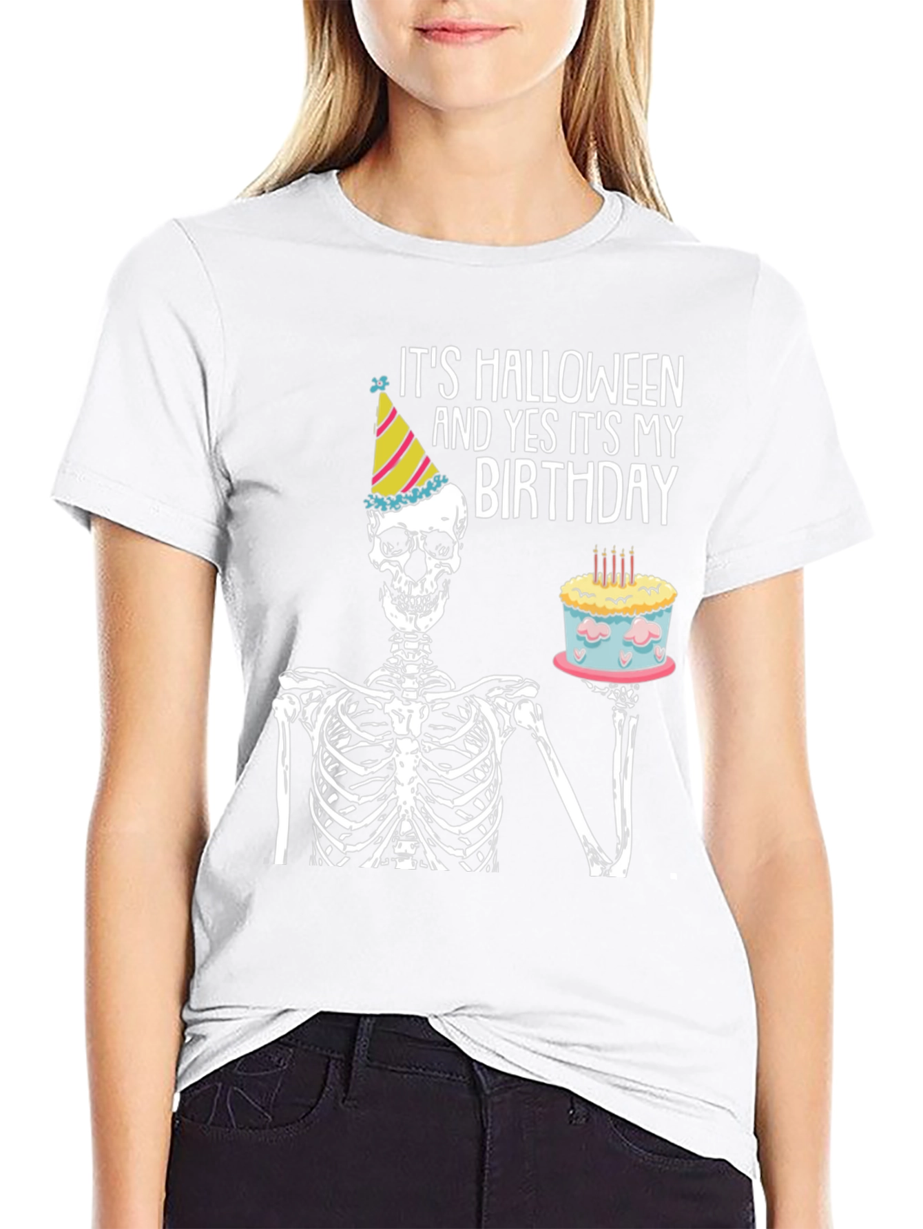 Halloween Birthday Skeleton T-Shirt