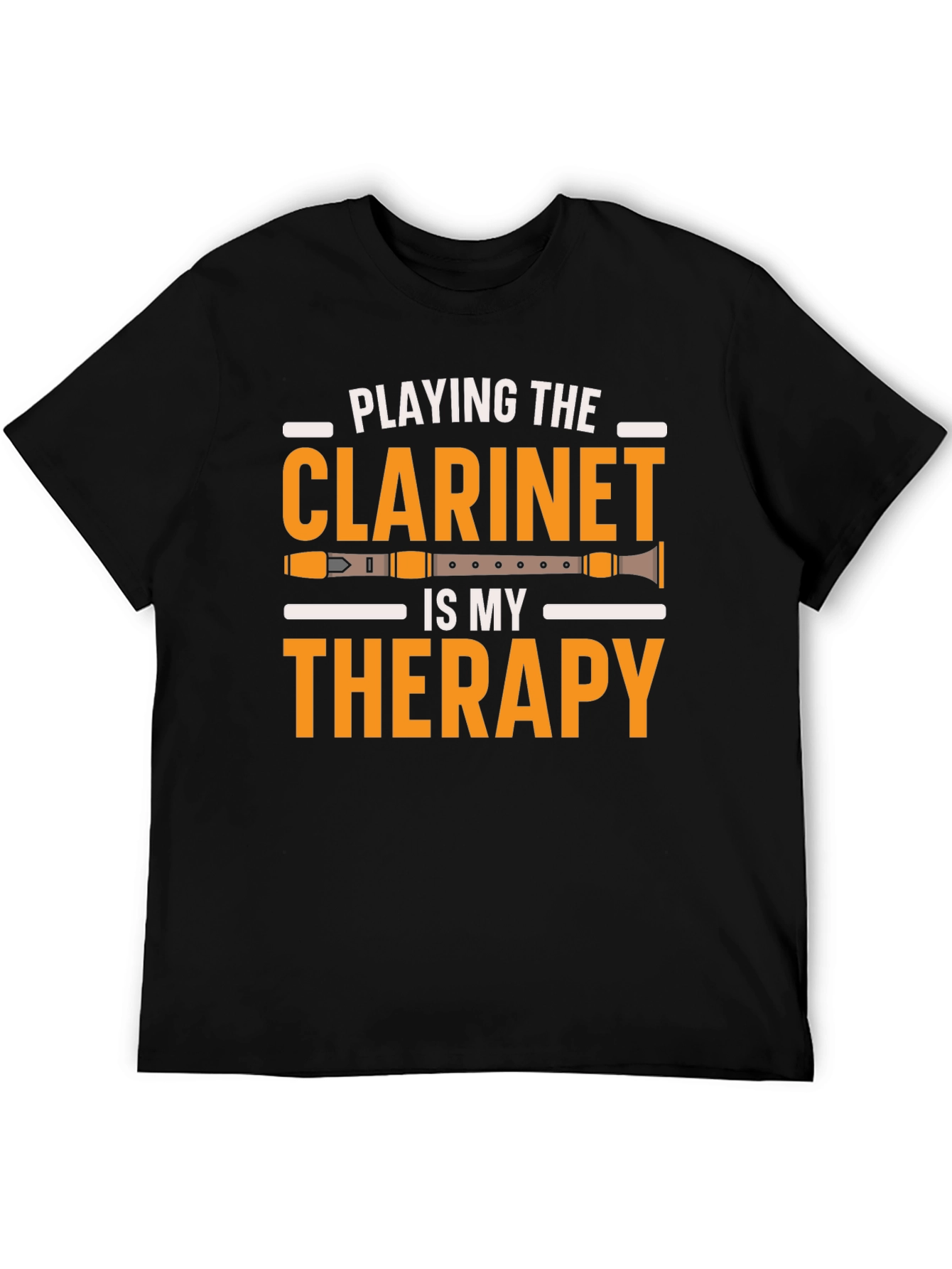 Clarinet Therapy T-Shirt - Music Lover Tee