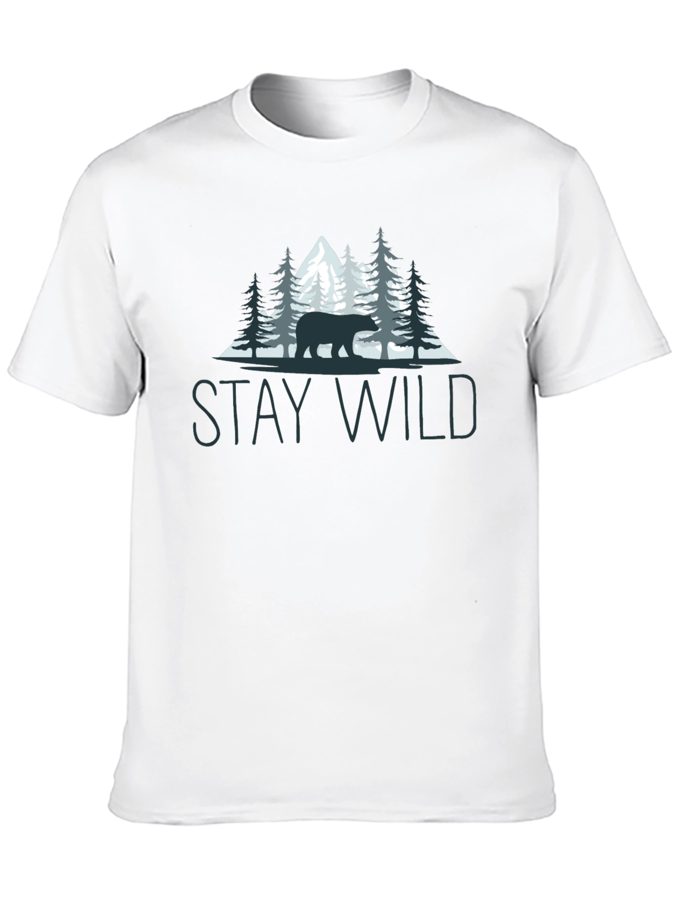 Stay Wild Bear Graphic Tee - Nature Lovers T-Shirt