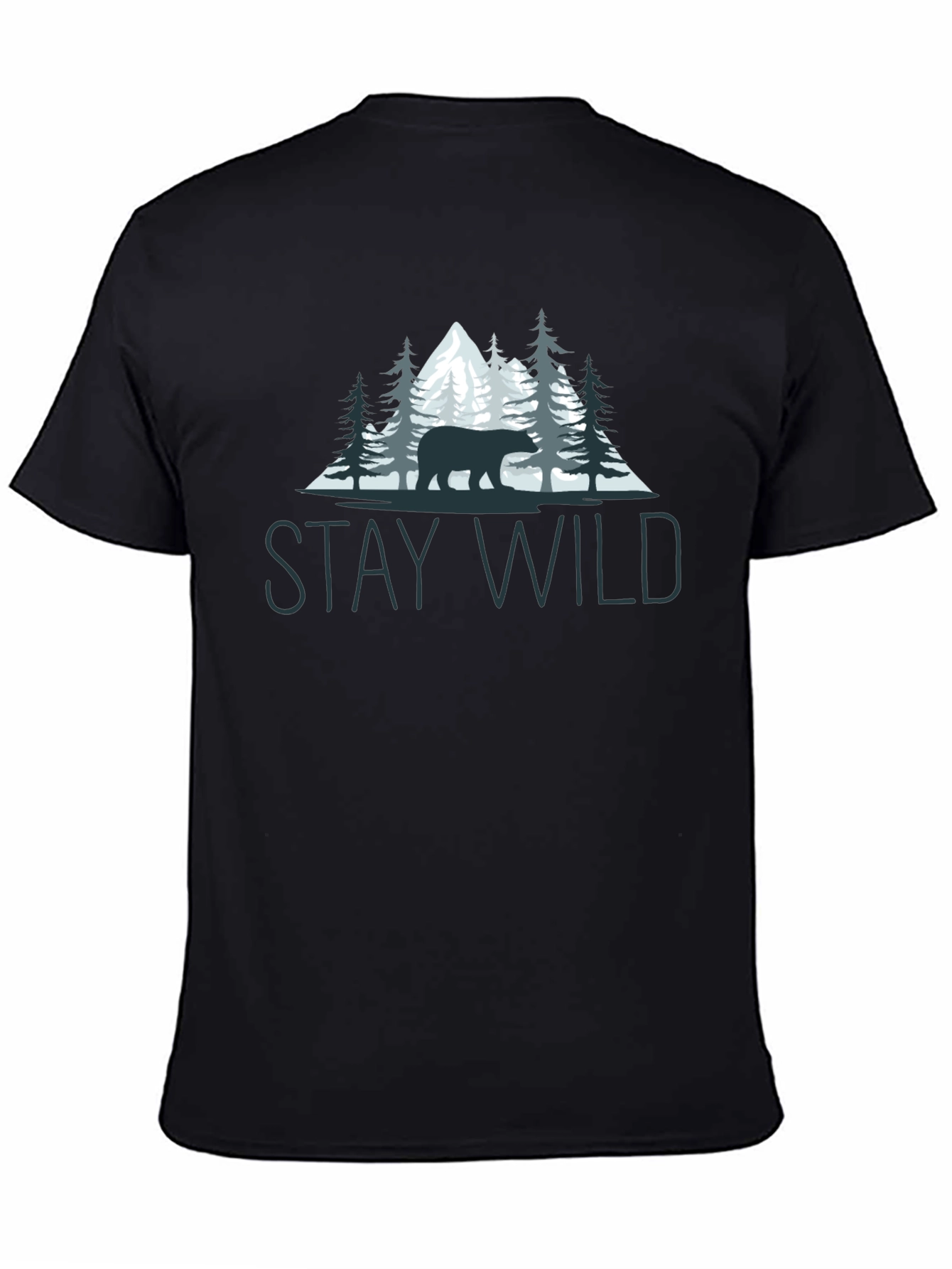 Stay Wild Bear Graphic Tee - Nature Lovers T-Shirt
