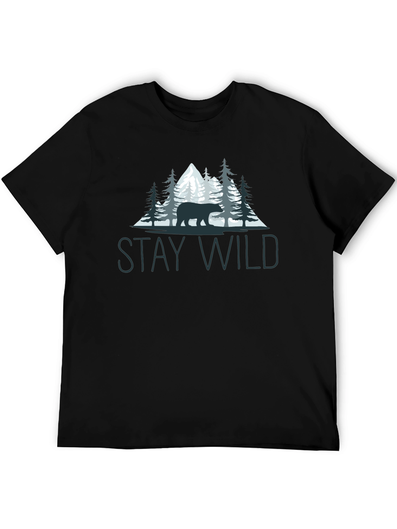 Stay Wild Bear Graphic Tee - Nature Lovers T-Shirt