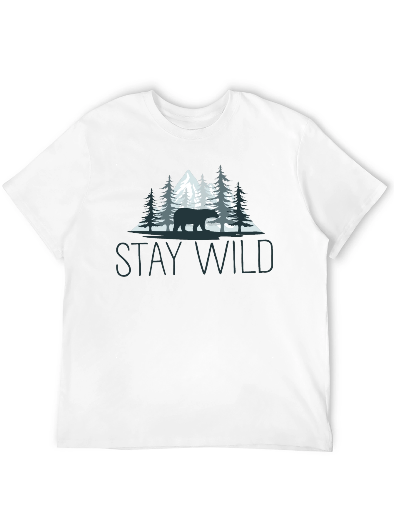 Stay Wild Bear Graphic Tee - Nature Lovers T-Shirt