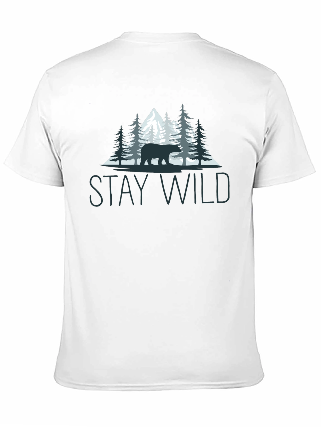 Stay Wild Bear Graphic Tee - Nature Lovers T-Shirt